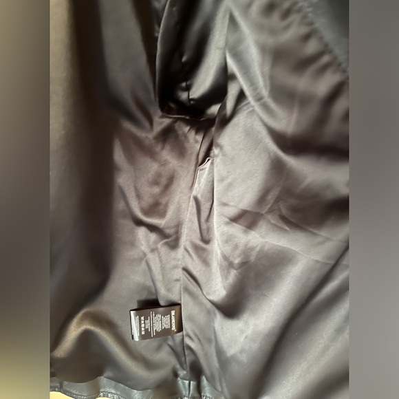 😎🌹Moto jacket embroidered S black faux leather🌹😎 - Picture 10 of 10